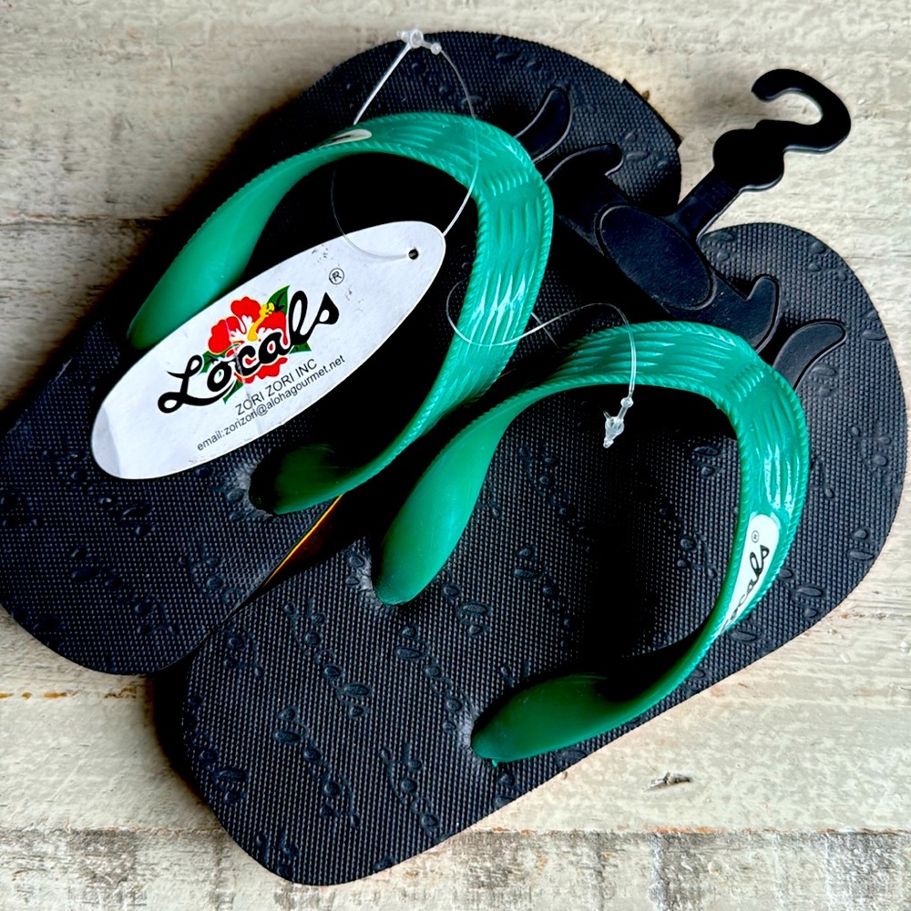 LOCALS brand little boy flip-flops. NEW never worn!